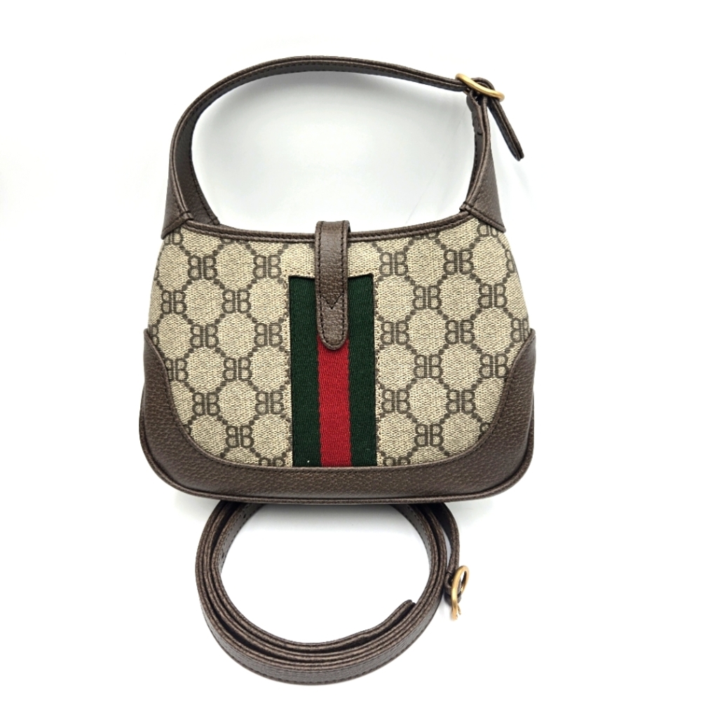 Gucci Balenciaga Collab Jackie 1961 Mini Shoulder Bag with Adjustable Strap NWOT - Picture 2 of 15